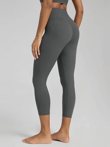 Image of ODODOS Buttery Soft Lounge Yoga Leggings with Pockets for Women 23 inch / 25 inch /28 inch High Waist Yoga Pants