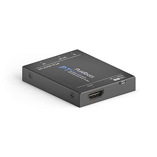 PureTools Convertisseur HDCP avec réduction d'échelle, HDCP 2.3 vers HDCP 1.4, Mise à l'échelle 4K vers 1080p, 4K (60Hz 4:4:4) et Prise en Charge HDR10...