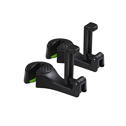Dwarfoo 2 Pack 2 In 1 Car Seat Hooks With Phone Holder, Universal Multifunctional Car Vehicle Back Seat Headrest Mobile Phone Holder Hanger Holder Hook For Bag Purse Cloth Grocery #TOP12