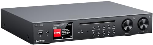 Kenwood KR-W8000SCD - Smart HiFi-CD Receiver mit 3,2" TFT, 60 W RMS, WiFi Internetradio, DAB+, UKW, CD, USB, Spotify (HiFi), Deezer, Bluetooth, Phono, Coax, TOSLINK, Sub-Out, OKTIV, Schwarz – Bild 3