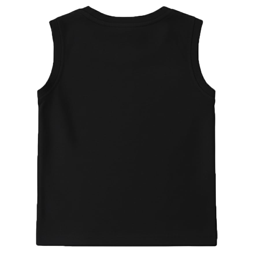 Image of kiddeo Boys Regular Fit 100% Cotton Sleeveless Roundneck T Shirt Combo (Pack of 5)