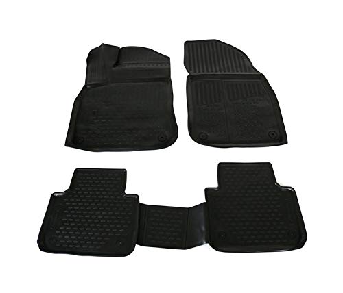 Tapis de sol en caoutchouc TPE noir pour Volkswagen Touareg 3 2018-2020