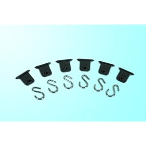 Fiamma 98655-743 Kit Ganci da Infilare nel Profilo del Tendalino, 6 Pezzi