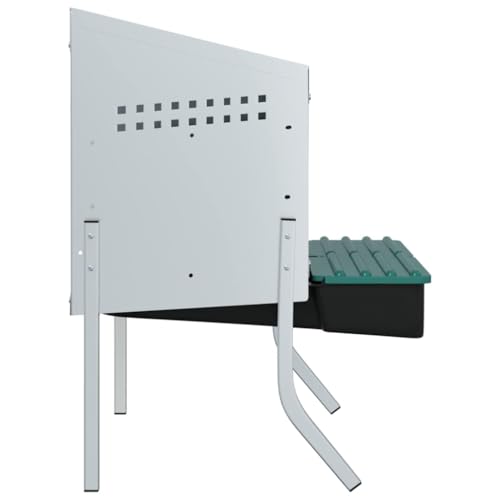 Caja nido para gallinas de acero galvanizado Mangloder resistente para exteriores y establos 6