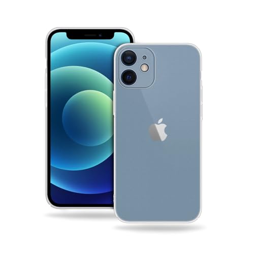 Image of Amazon Brand - Solimo Frosted | Translucent | Ultra Thin | Flexible | Anti Scratch | Slim Fit | Soft Back Cover for Apple iPhone 12 Mini - Frosted White