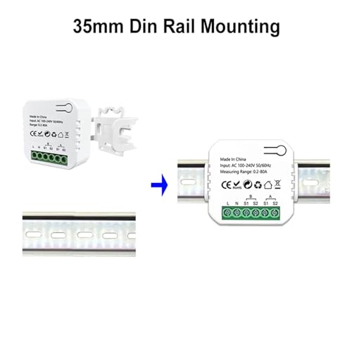 Monitor de potencia WiFi Tuya para controlar el autoconsumo solar 4