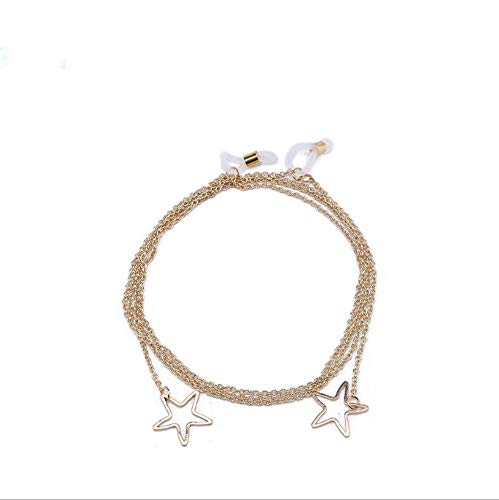 Sonnenbrillenkette Lesebrillenhalter Toshine Brillenhalter Brillenbänder Brillenband Brillenband für Brillen Brillenbänder für Damen und Herren Gr. Small, Goldstar Cover