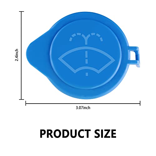 Windshield Wiper Fluid Cap,Car Washer Bottle Cap Compatible With Ford Focus 2011-2015,Citroen C5 C6 Perfect Replacement Original,Oem:#1708196 (Blue) #TOP1