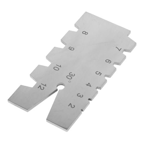VILLFUL Stainless Steel 30 Degree Taper Template Metal Thread Gauge Cutting Angle Template Professional Measuring Tool