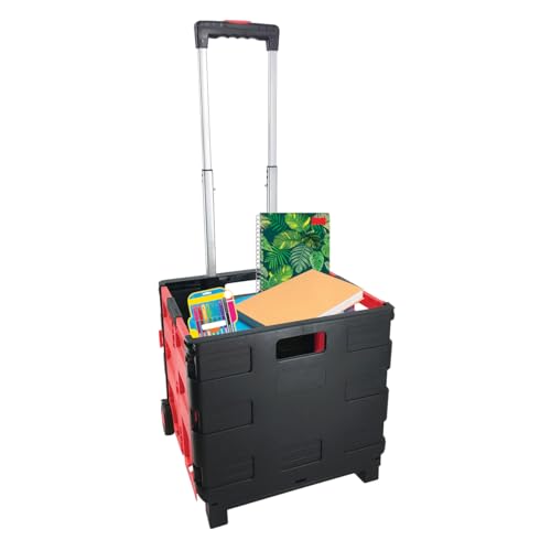 La Mejor Selección de Carrito de Mandado Plegable Top 5. 42 AG BOX Carrito de Compras Plegable Ligero - Ideal para Compras Diarias