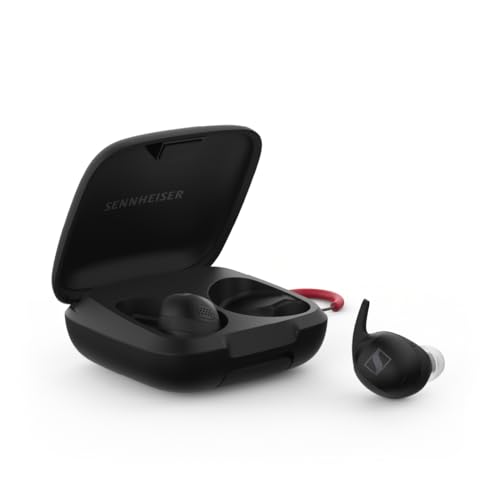 undefined ゼンハイザー Sennheiser ワイヤレスイヤホン MOMENTUM Sport ブラック 高性能ドライバー 24時間再生 ハイブリッドアダプティブノイズキャンセリング 外音取り込み機能 bluetooth 5.2 IP55 スポーツ用イヤホン 心拍数 体温測定 の商品画像 1
