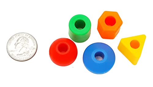 Skoolzy Preschool Lacing Beads For Toddlers. Montessori Toys For 3 Year Old Girl Occupational Therapy Fine Motor Skills Toddler Activities. Kids 4-5 Crafts Autism Gift Stocking Stuffers. 2 String, Bag #TOP6