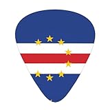 Tamaño del producto: las púas de guitarra con estampado de bandera de Cabo Verde incluyen 4 piezas de 0,46 mm de grosor, 4 piezas de 0,96 mm de grosor y 4 piezas de 0,71 mm de grosor. Diferentes grosores tienen diferentes tonos.