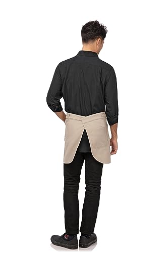 Tablier demi-bistro kaki Logan pour protéger sa tenue avec style - 4