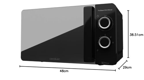 Cecotec Mikrowelle ProClean 3040, 20 Liter- Kapazität, Ready2Clean-Beschichtung, 700 Watt-Leistung,...