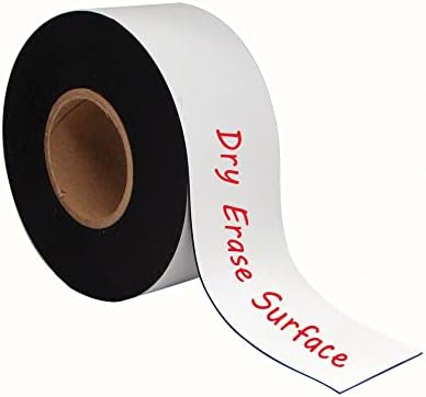 MasterVision Tape Roll Magnetic Dry Erase, 3" x 50' White