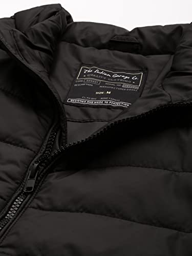 Image of The Indian Garage Co Men Slim Fit Solid Puffer Jackets