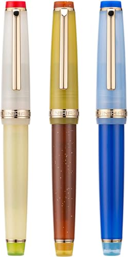 Stylo-plume transparent acrylique anti-fatigue plume fine 0.5mm