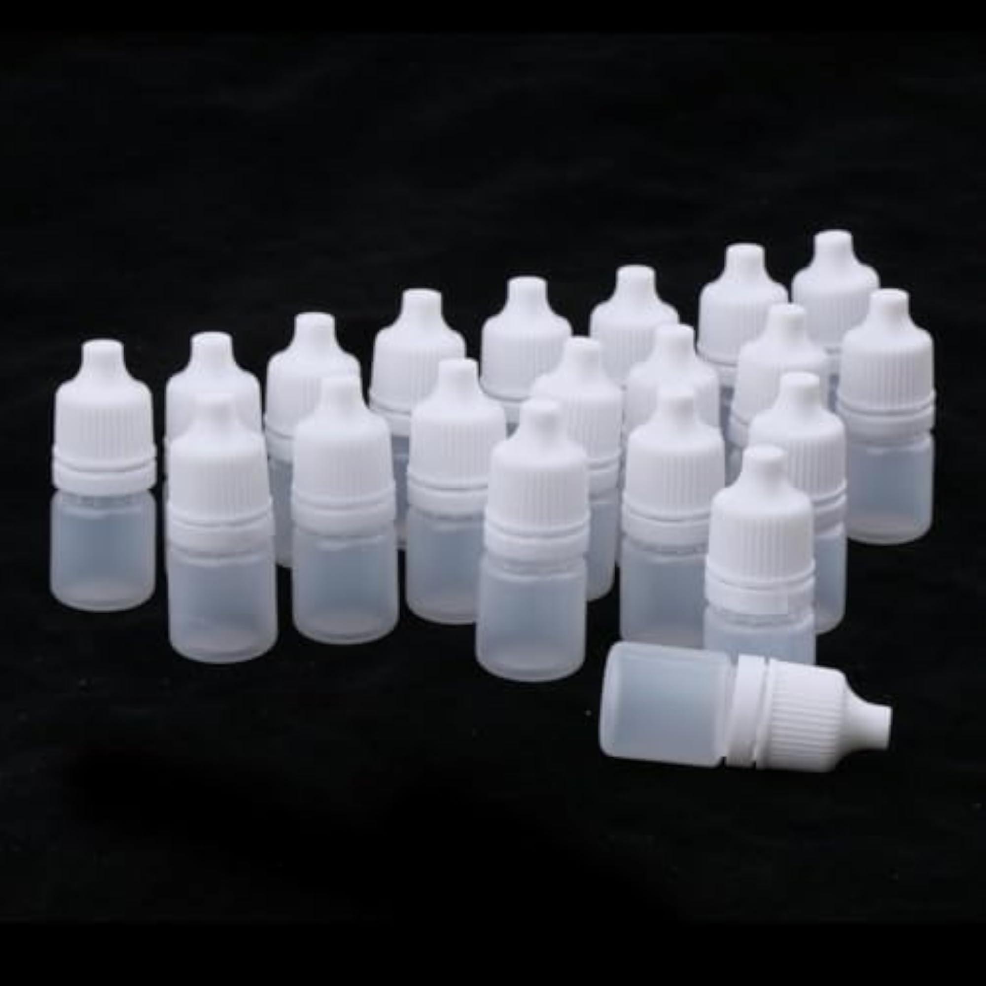 4x20 Pieces Mini Refillable Empty Eye Drops Bottles