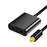【Répartition Audio Optique 1 en 2 Stable】: Ce répartiteur optique 1 en 2 permet de connecter une source audio numérique unique à deux appareils différents, tels qu’un téléviseur, une barre de son ou un amplificateur, tout en garantissant une transmission stable et sans perte
