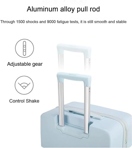 Durable Suitcase for Women Hardside Expandable Carry On Luggage With Spinner Wheels, Durable Suitcase Rolling Luggage Retro Suit Case (Color : A, Size : 20 in)4