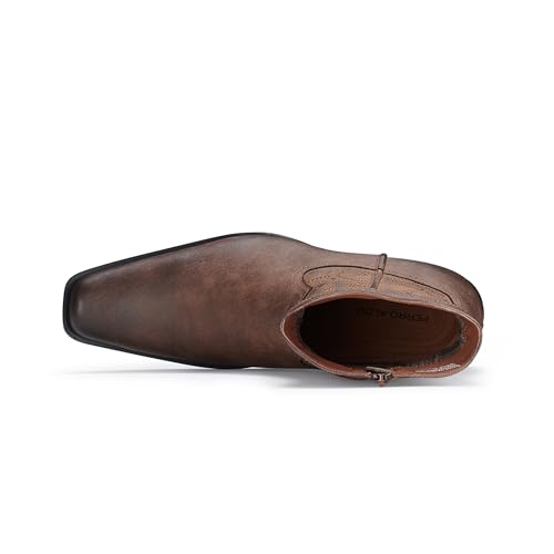 Image of Ferro Aldo Men's Western Boot Collection | Casual & Dress Ankle Boots in Cowboy, Chelsea, & Biker Styles for Men
