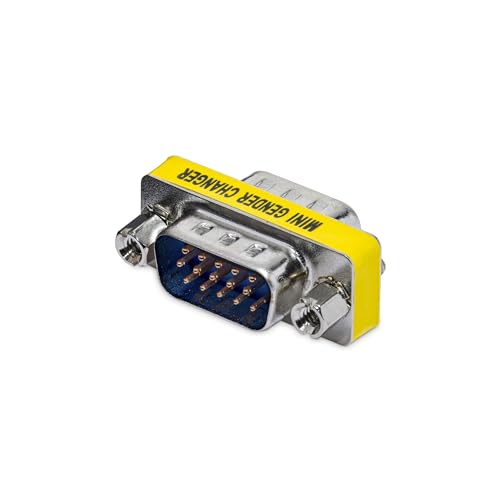 StarTech.com Cambiador de Género Delgado VGA HD15 Macho a Macho