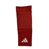 adidas パッド入り膝スリーブ バスケットボール用 M レッド