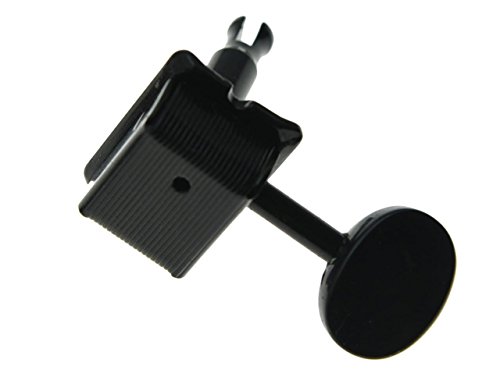 Vintage Guitar Chiavi Di Accordatura 6 Inline Righ Handed Black - 5