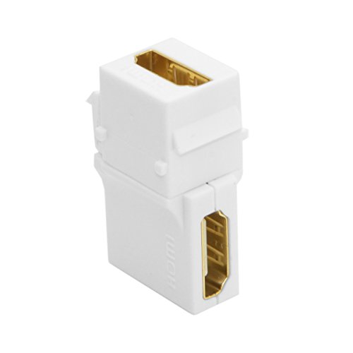 chenyang HDMI Keystone Jack Adapter 90 Degree Right Angled HDMI 1.4 Snap-in Female to Female Keystone Jack Coupler Adapter for Wall Plate - Image 4