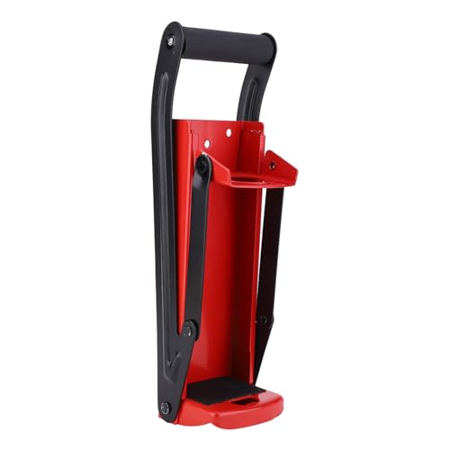 500ML Can Crusher Red Steel Rubber Handle High Leverage Bottle Opener for 16oz 12oz Cans