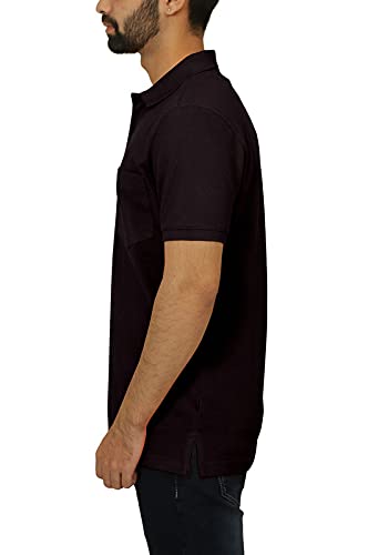 Image of Celsius Men's Half Sleeve Classic Solid Pique Polo with Pocket