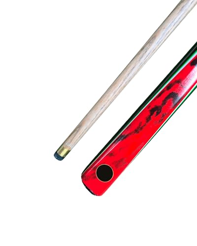 Image of JBB Billiards Pool Cue Stick, Half Joint Design, 12 mm Tip, Wooden Cue for Pool and Billiards Play