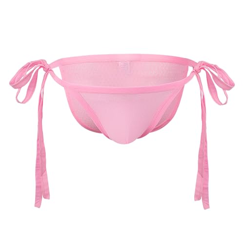 Starsouce Mens Sexy Bulge Pouch Underwear Low Rise Tie Side Bikini Briefs Breathable String Panties2