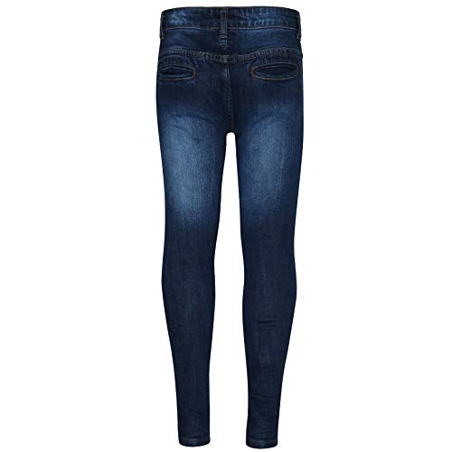 Kids Boys Skinny Jeans Blue Denim Ripped Bikers Slim Fit Stretchy Pants Trousers3