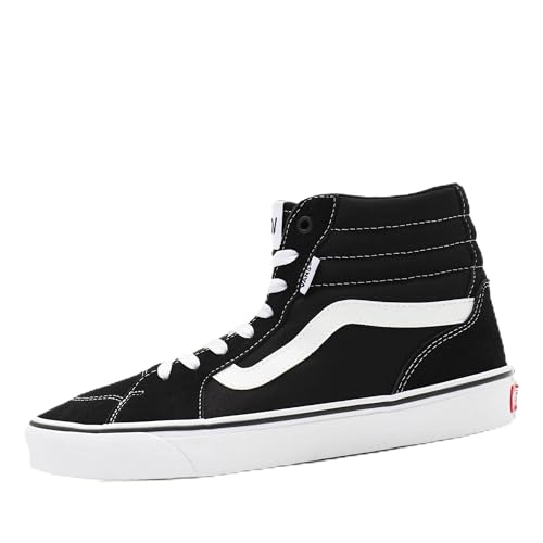 Vans Filmore Hi, Sneaker Uomo, Suede Canvas Black White, 42 EU