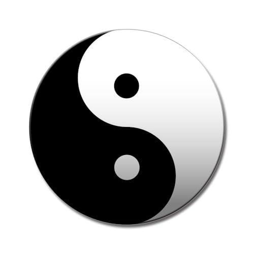 Image of Yey Stylish Fridge Magnet for Refrigerator - Multicolour 3x2 Inch Decorative Kitchen, Home & Office Accessory Idea for Decor Lovers (Yin-Yang)