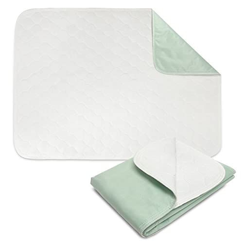Ceither Almohadilla de pañales de incontinencia multicapa, absorbente, impermeable, lavable, reutilizable, protector de colchón adecuado para mujeres embarazadas, niños y mascotas, 34 x 52 pulgadas
