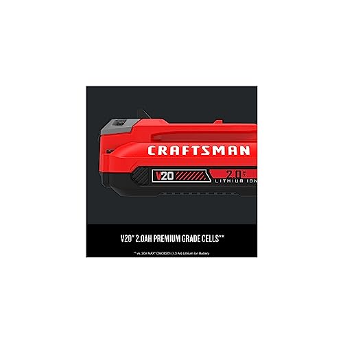 Image of CRAFTSMAN V20 Battery, 2.0 Ah, Lithium Ion Battery (CMCB202)