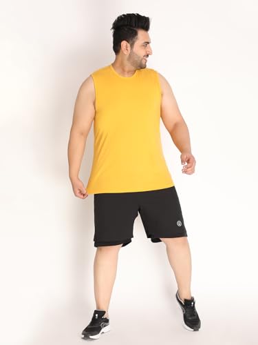 Image of CHKOKKO Men Cotton Regular Fit Tank Tops Sleeveless T-Shirt Gym Wear Vest Solid Stylish Round Neck Running Sando For Sports Workout Fitness & Casual Or Beach Wear