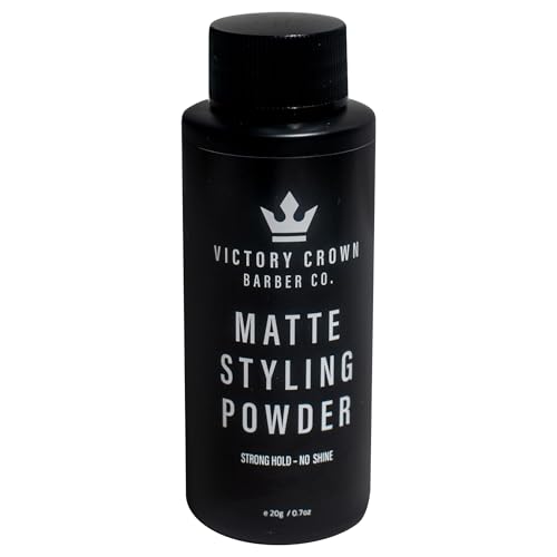 Victory Crown Matte Styling Powder Strong Hold No Shine Volumizing Body-Boosting Hair Powder with a Natural Matte Finish, 0.7 Oz