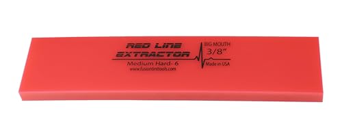 8” RED LINE Extractor 3/8” Thick NO Bevel Squeegee Blade