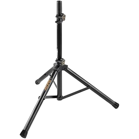 Auray SS-25S Compact Height-Adjustable Steel Speaker Stand with Tripod Base Cover