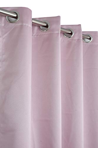 Image of Premium Blackout Solid Curtain for Home 100% Opaque Curtains for Long Door 8 Feet,Pack of 1,Baby Pink