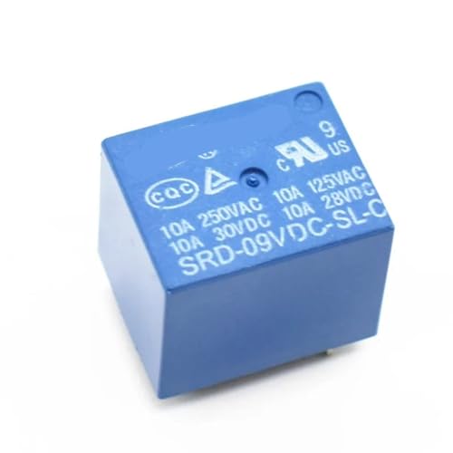Relais de puissance SRD-09VDC-SL-C pour connecter vos objets domotiques 9V 10A 5 broches