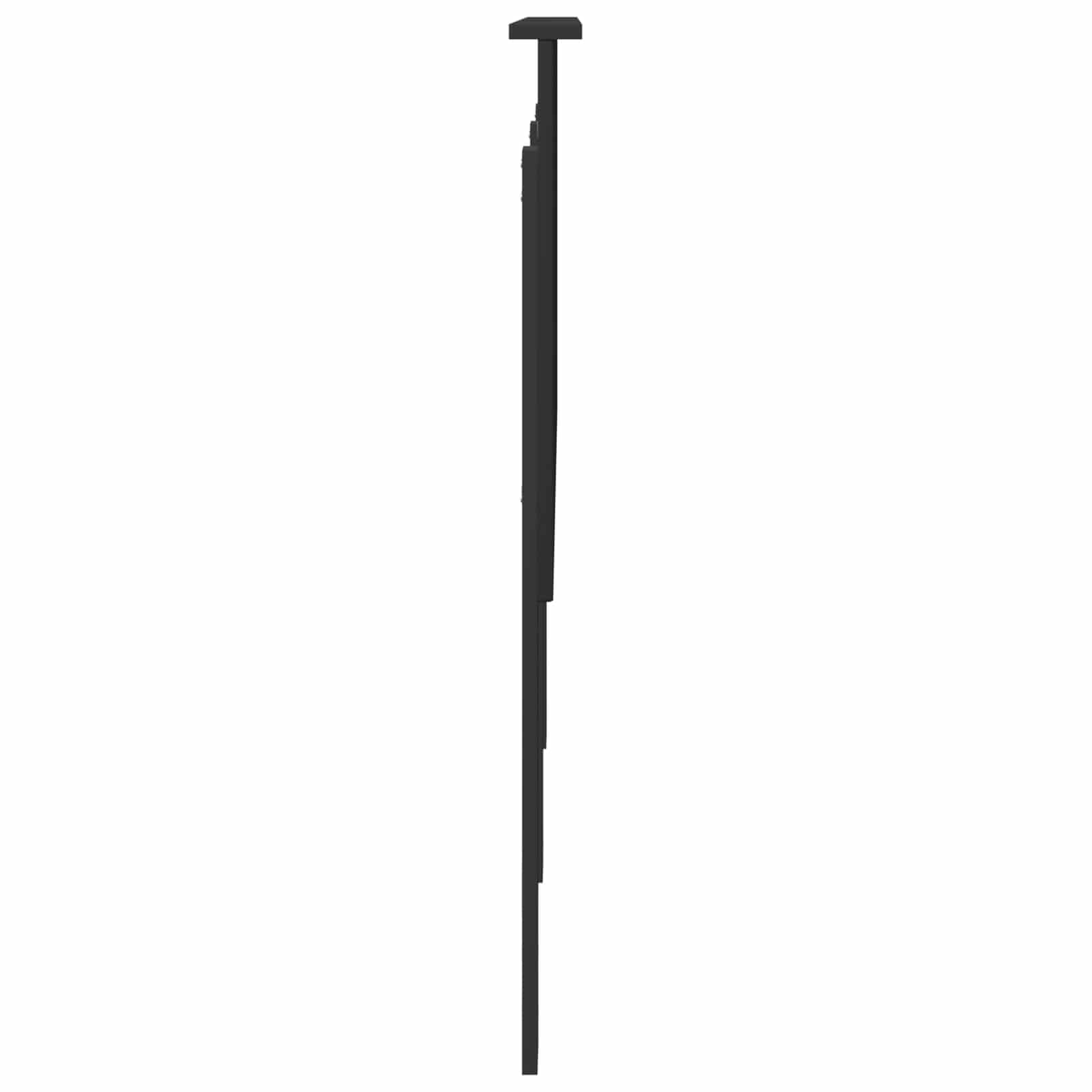 vidaXL Tête de lit Chêne Noir 160 cm Bois d'ingénierie, Accents élégants pour Chambre, Accessoire déco Moderne, Coin Sommeil stylé, Design Contemporain