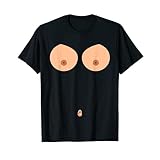 乳首おへそボタン おっぱい 面白いコスチューム Tシャツ