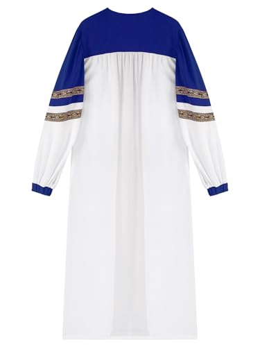 iiniim Unisex Classic Choir Robes Adult Clergy Church Pastor Pulpit Robes Long Sleeve Color Block Judge Robe4