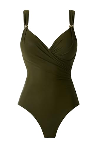 Miraclesuit Women's DD-Cup Swimwear Tapiz Siren Tummy Control Underwire Bra One Piece Swimsuit