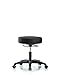 LabTech Seating Desk Height Black Vinyl Stool